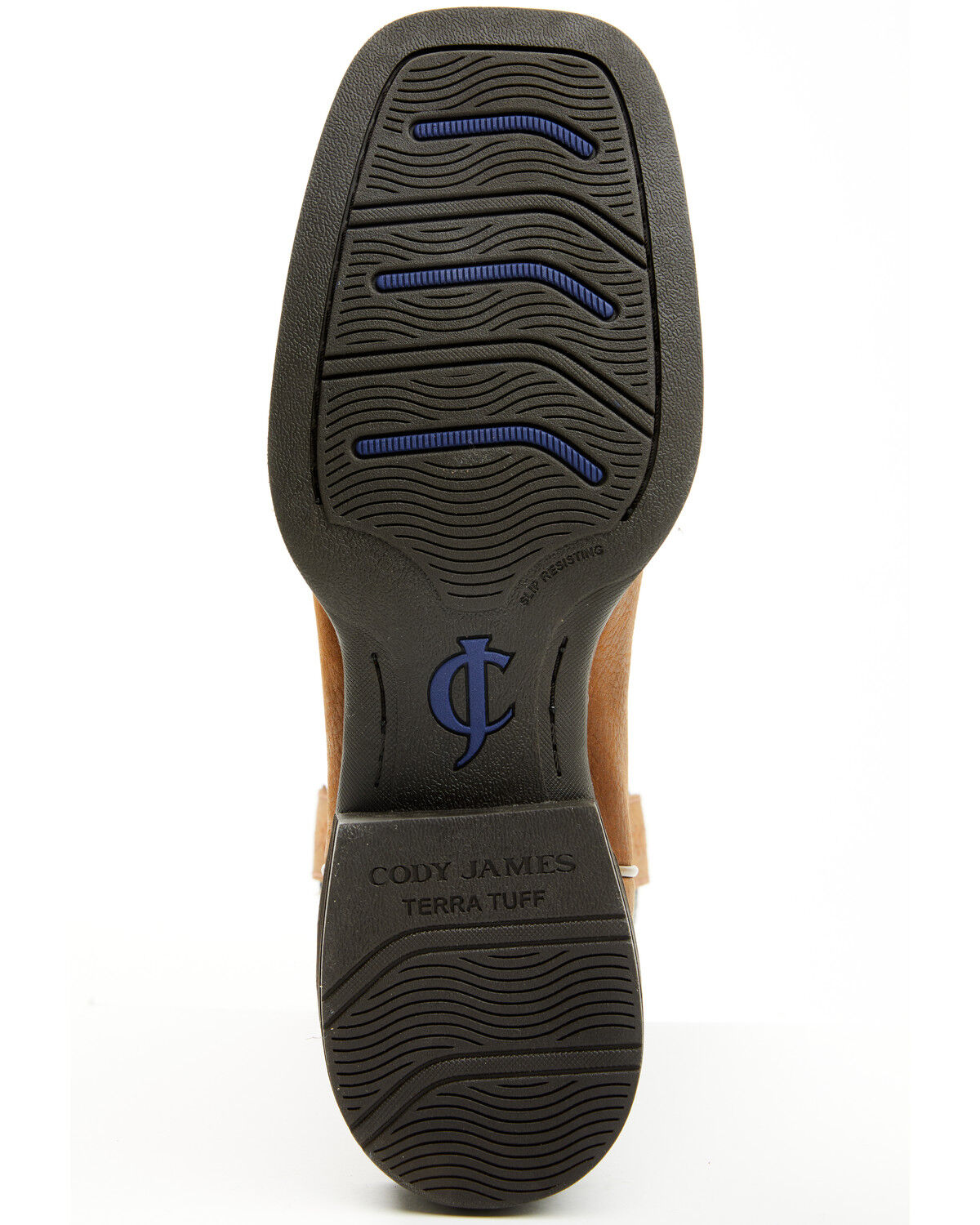 Image #7 - Cody James Men's Force Western Boots - Broad Square Toe, Blue, hi-res