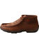 Twisted X Women's Brown Tooled Flowers Driving Moccasins - Moc Toe , Brown, hi-res