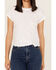 Image #3 - Free People Women's Be My Baby Tee, White, hi-res