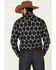 Image #4 - Rock & Roll Denim Men's Southwestern Print Long Sleeve Western Shirt , Black, hi-res