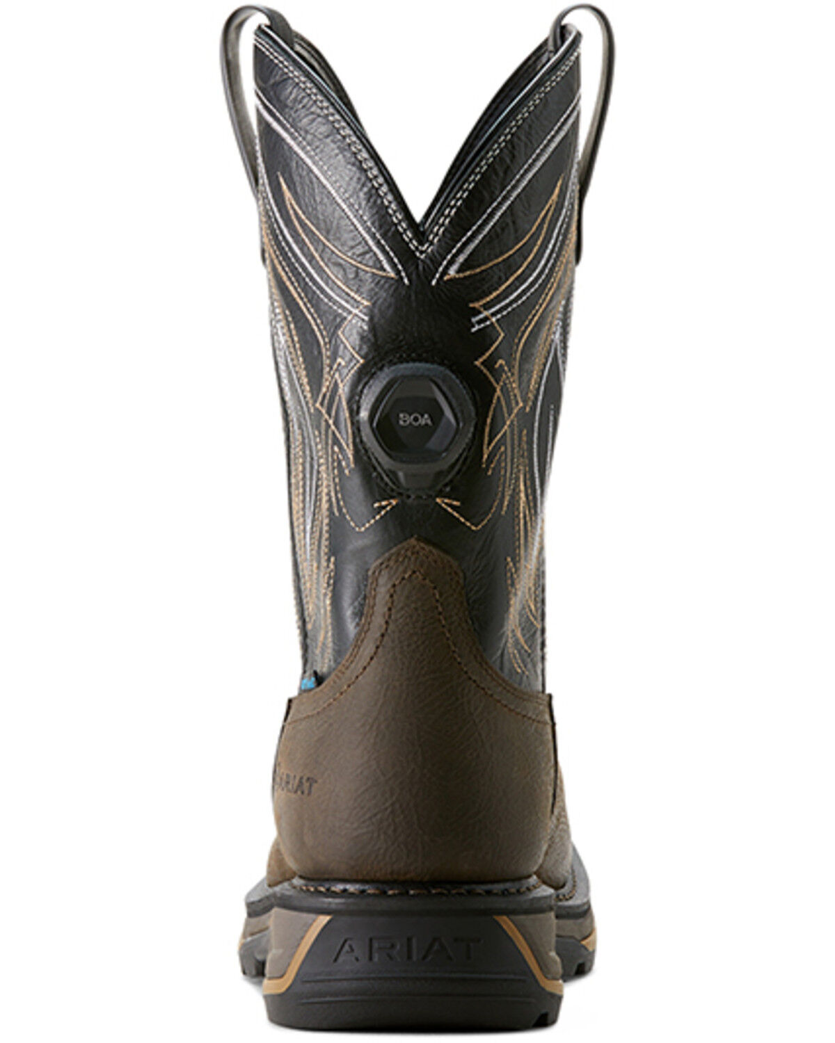 Image #3 - Ariat Men's Big Rig BOA Waterproof Work Boots - Soft Toe, Brown, hi-res
