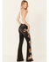 Image #3 - Driftwood Women's High Rise Farrah Neptune Floral Flare Jeans , Black, hi-res