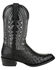 Image #2 - Durango Men's Black Full-Quill Ostrich Western Boots - Round Toe, Black, hi-res