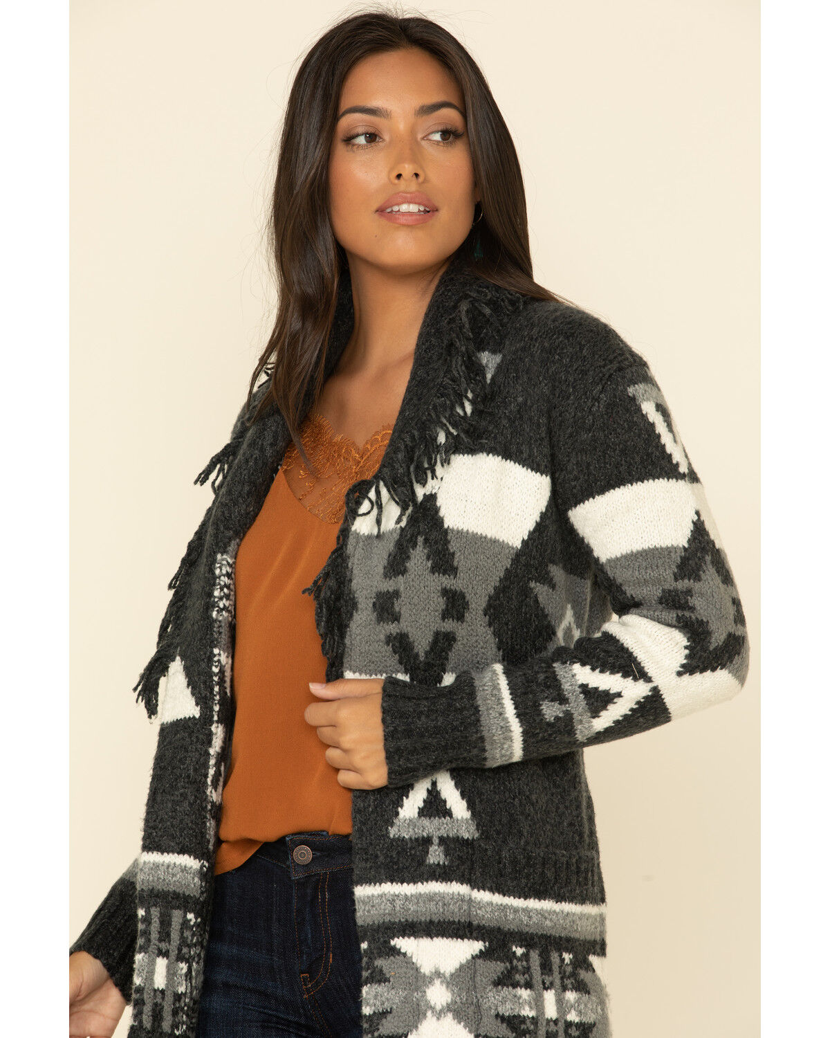 aztec shawl cardigan