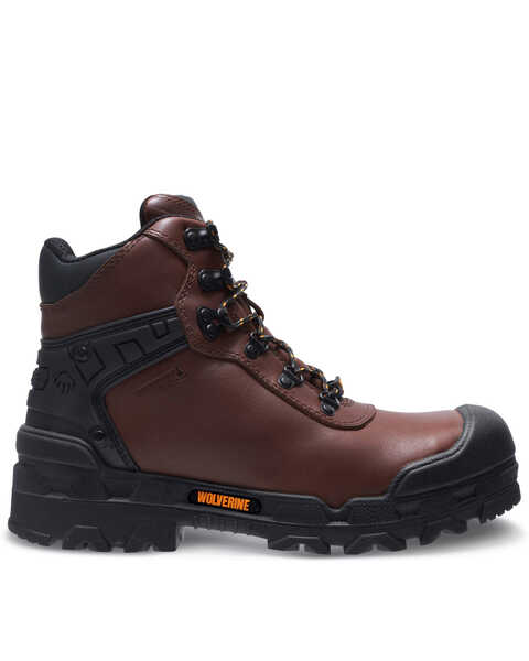 Wolverine Men's Warrior Carbonmax 6" Work Boots - Composite Toe, Brown, hi-res