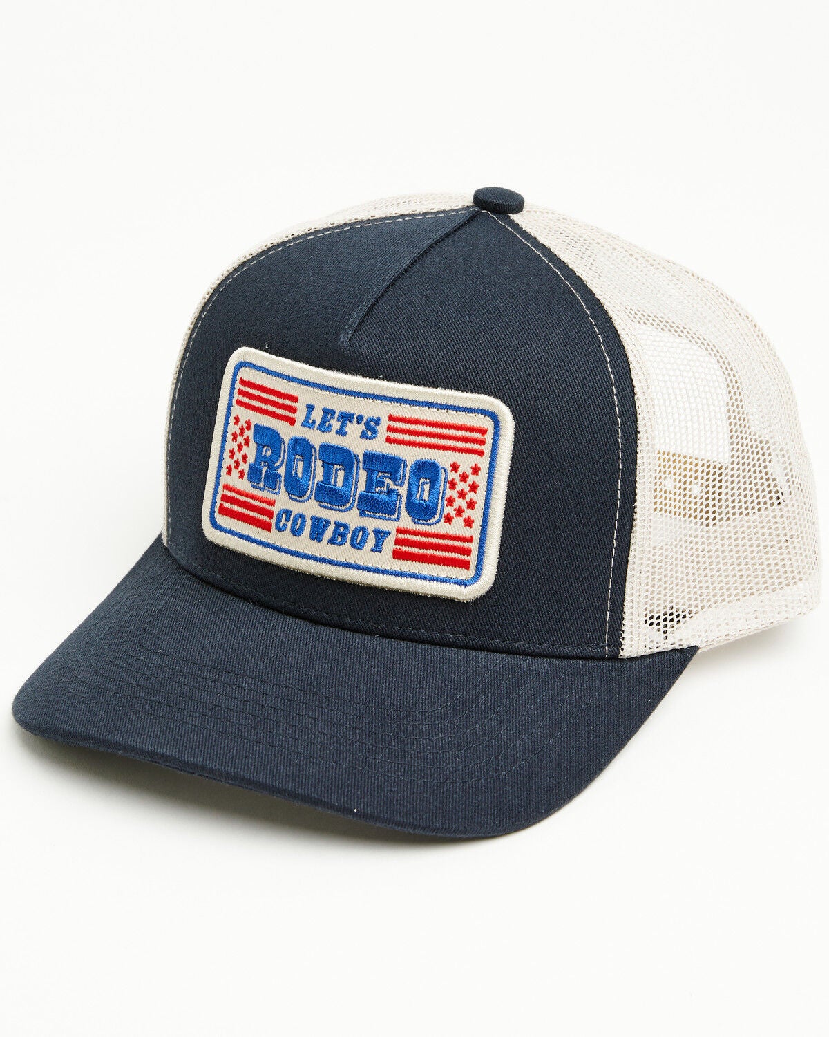 Cody James Boys' Let's Rodeo Cowboy Ball Cap, Blue, hi-res