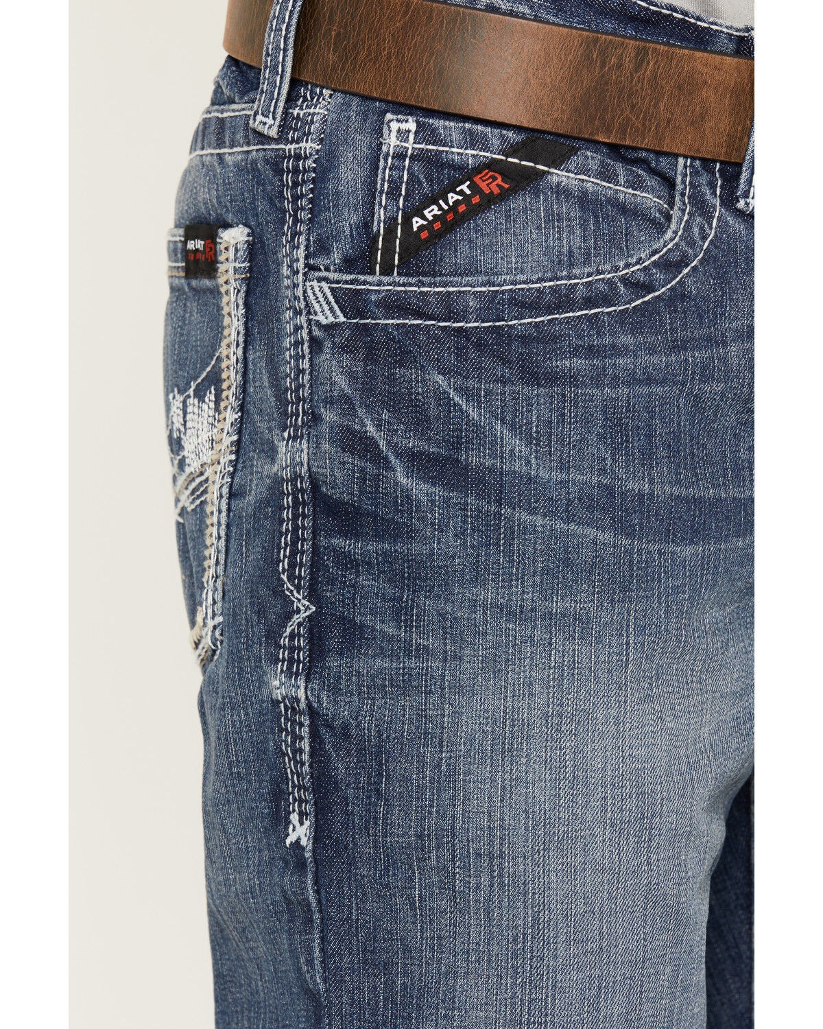 Image #2 - Ariat Men's FR M4 Ridgeline Bootcut Work Jeans, Denim, hi-res