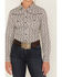 Image #3 - RANK 45® Women's Geo Striped Print Long Sleeve Button-Down Riding Shirt, Ivory, hi-res