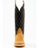 Image #4 - Hondo Boots Men's Roughout Western Boots - Broad Square Toe, Brown, hi-res
