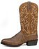 Image #3 - Dan Post Men's Armen Western Performance Boots - Medium Toe, Cognac, hi-res
