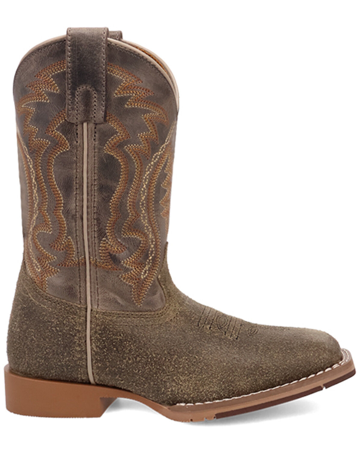 Image #2 - Dan Post Little Boys' Beasley Western Boots - Broad Square Toe, Grey, hi-res