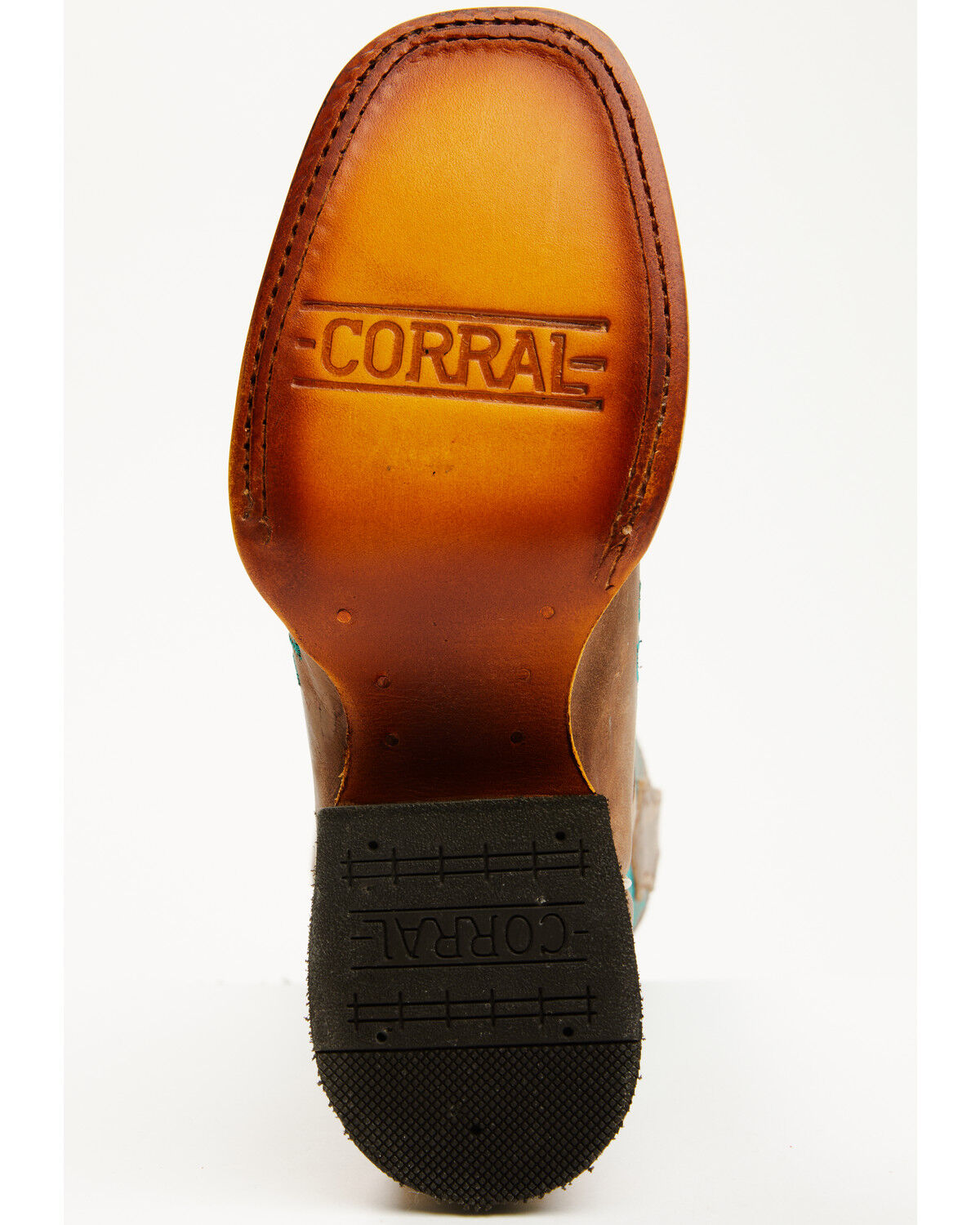 Image #7 - Corral Girls' Embroidered Western Boots - Broad Square Toe, Brown, hi-res