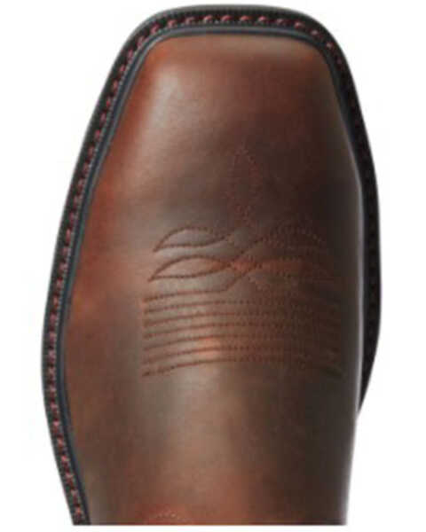 Image #5 - Ariat Men's Groundwork Western Work Boots - Steel Toe, Brown, hi-res