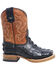 Image #2 - Tanner Mark Boys' Crocodile Print Western Boots - Square Toe, Black, hi-res
