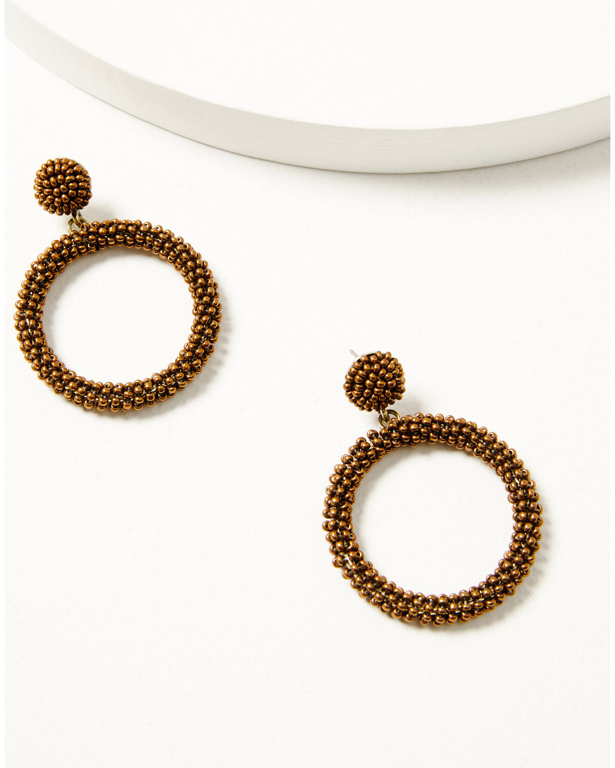 Image #1 - Shyanne Women's Desert Boheme Beaded Earrings, Gold, hi-res
