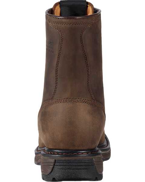 Image #4 - Ariat Men's WorkHog® H2O 8" Lace-Up Work Boots - Composite Toe, Distressed, hi-res