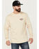 Image #2 - Brixton Men's Trailmoor Snake And Skull Graphic Print Long Sleeve Shirt, Cream, hi-res
