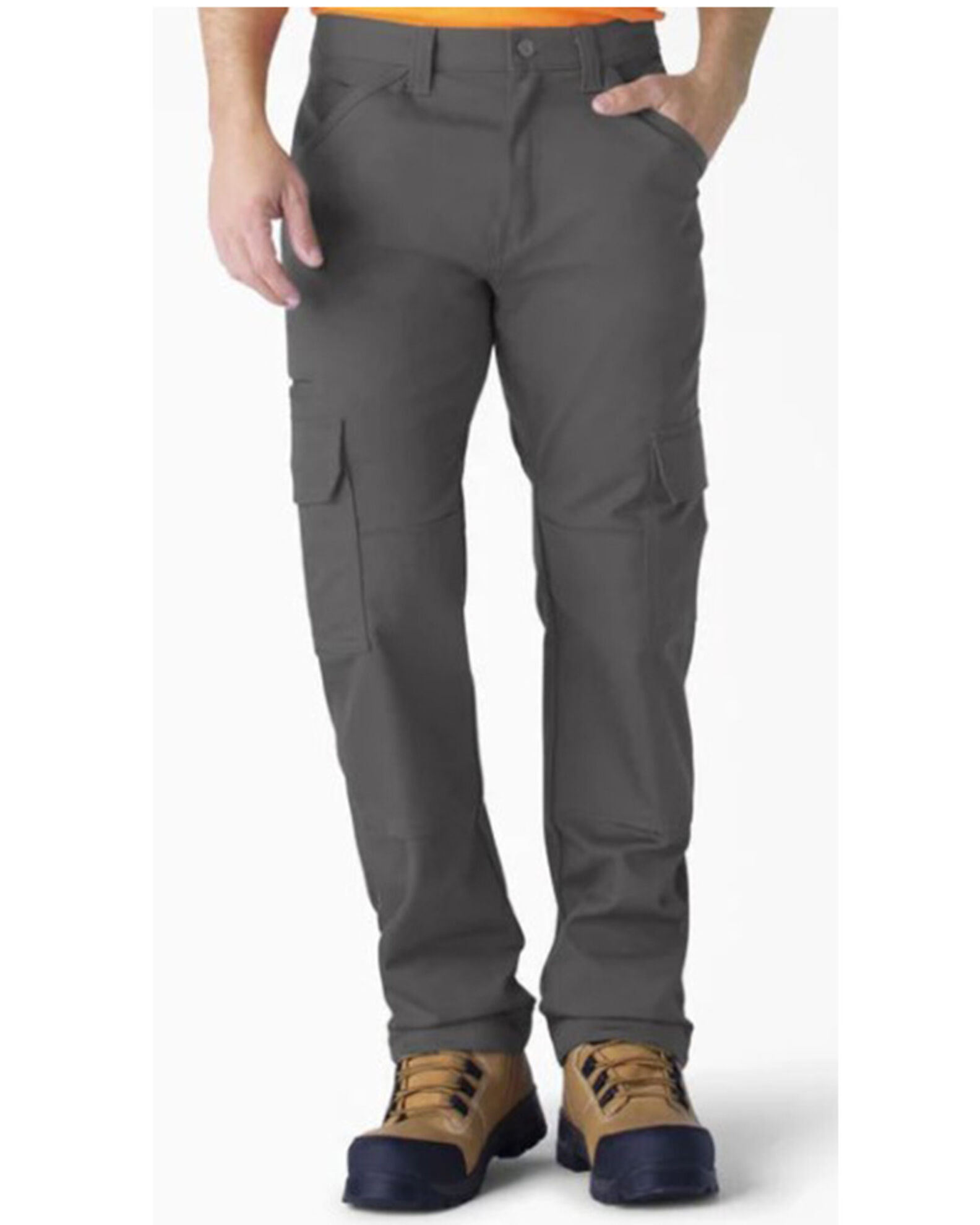 Charcoal grey store cargo work pants