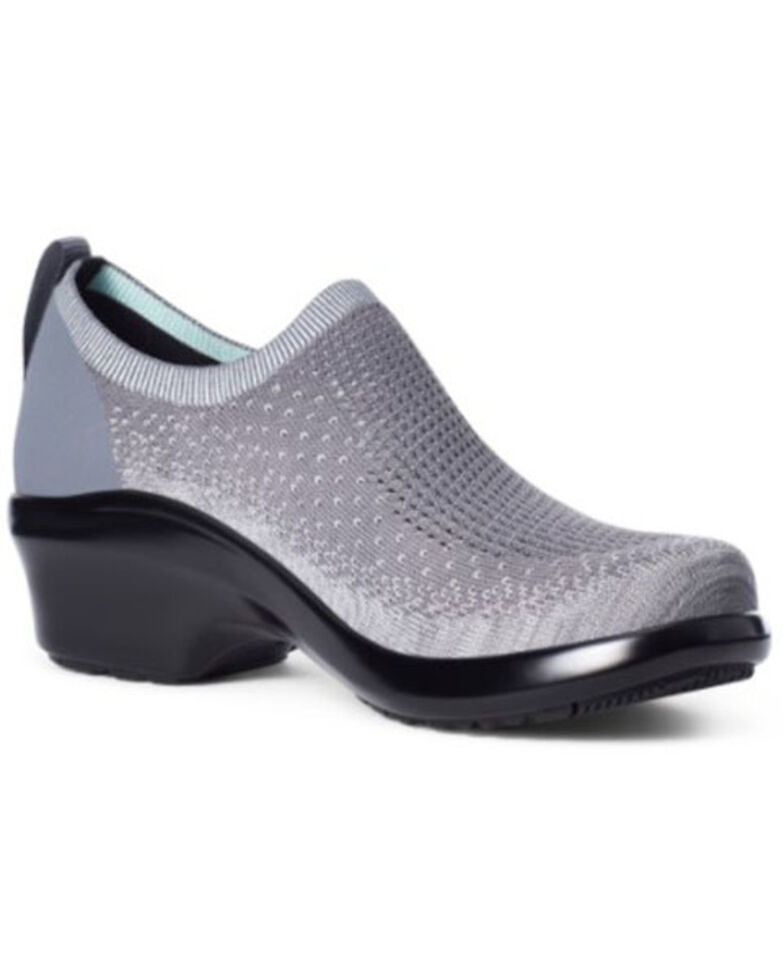 Ariat Women's Ventknit Expert Clog Shoes - Round Toe, Grey, hi-res