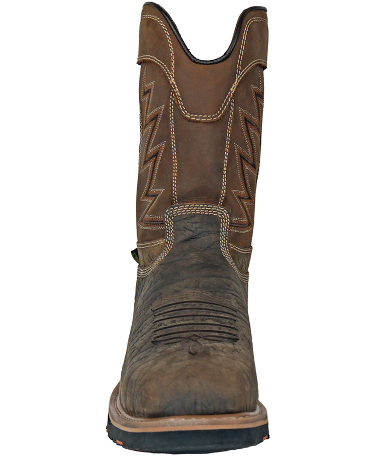 Image #4 - Hoss Men's Fracker Waterproof Metguard Wellington Work Boots - Composite Toe, Brown, hi-res