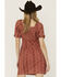 Image #4 - Shyanne Women's Eyelet Tie Front Mini Dress, Mauve, hi-res