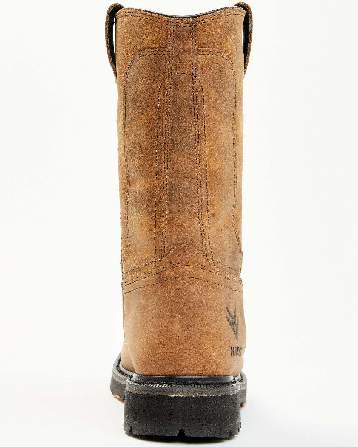 Image #5 - Hawx Men's 11" Industrial Wellington Work Boots - Composite Toe, Brown, hi-res