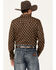 Image #4 - Cody James Men's Reign In Striped Print Long Sleeve Snap Western Shirt, Chocolate, hi-res