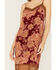 Image #2 - Mystree Women's Floral & Paisley Print Velvet Slip Dress, , hi-res