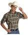 Image #2 - Ely Walker Men's Assorted Plaid or Stripe Short Sleeve Western Shirt - Big & Tall, Plaid, hi-res