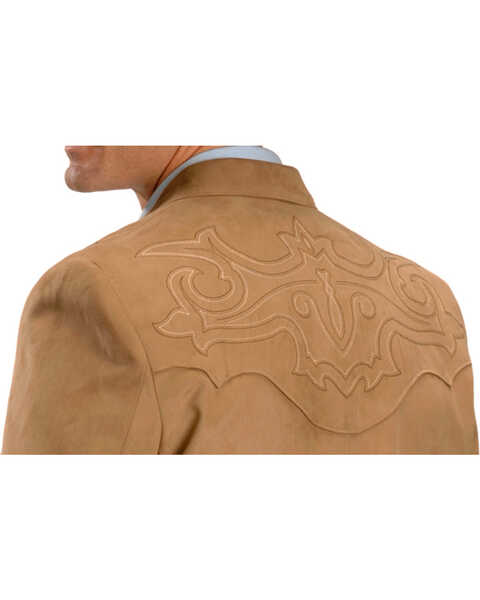 Circle S Men's Embroidered Micro-Suede Sport Coat , Camel, hi-res