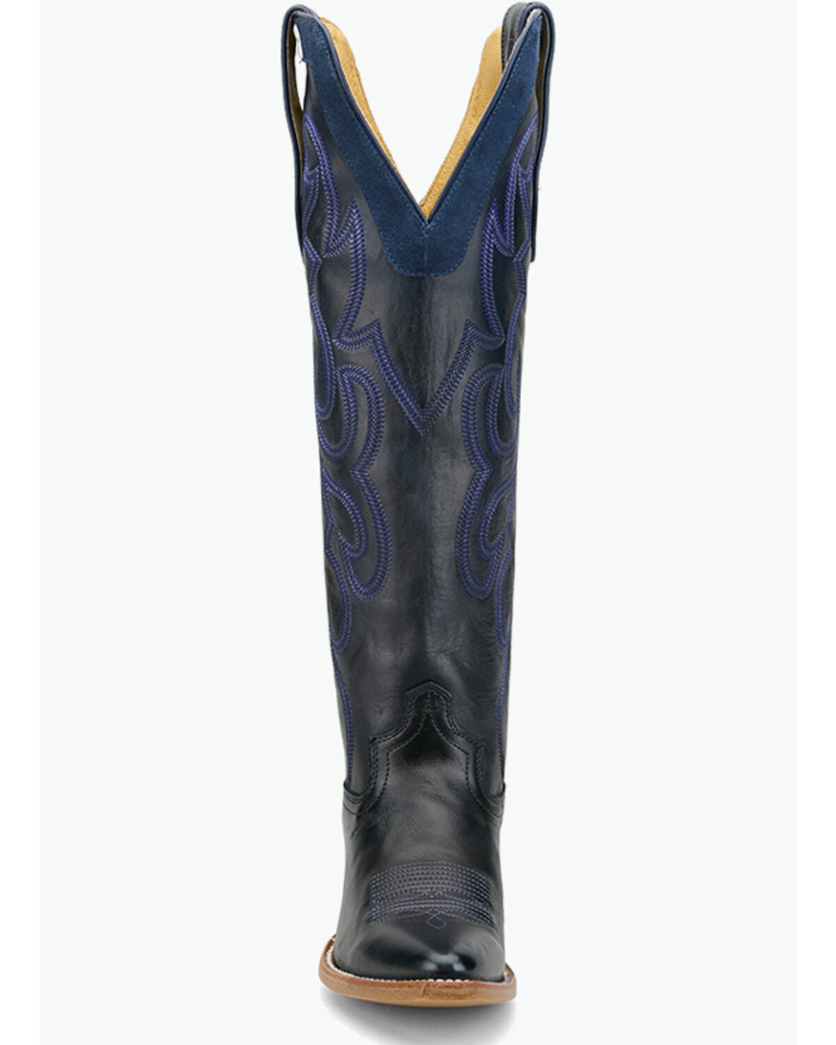 Image #4 - Justin Women's Vintage Ada Tall Western Boots - Snip Toe, Blue, hi-res