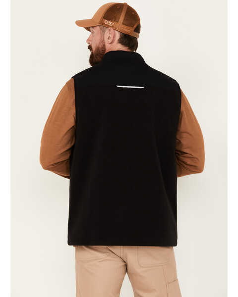 Image #4 - Hawx Men's Wind Proof Fleece Work Vest, Black, hi-res