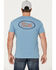 Image #4 - Brixton Men's Parsons Logo Short Sleeve Graphic T-Shirt , Blue, hi-res