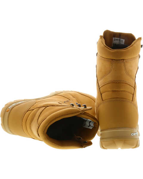 Carhartt Men's 8" Wheat Waterproof Insulated Rugged Flex Work Boots - Round Toe, Wheat, hi-res