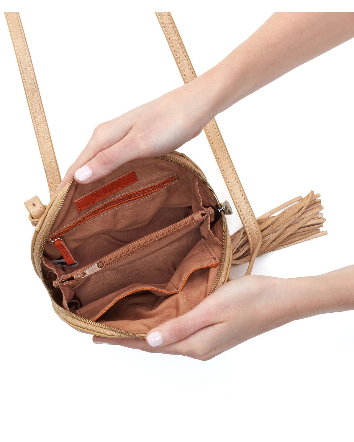 Image #3 - Hobo Women's Nash Crossbody Bag, Beige, hi-res