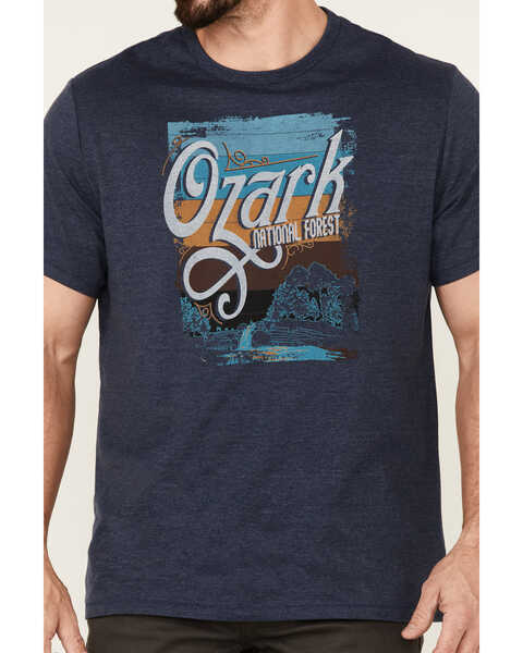 Image #3 - Brothers and Sons Men's Navy Ozark National Forest Graphic Short Sleeve T-Shirt , Navy, hi-res