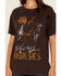 Image #3 - Shyanne Women's Hold Your Horses Short Sleeve Graphic Tee, Chocolate, hi-res