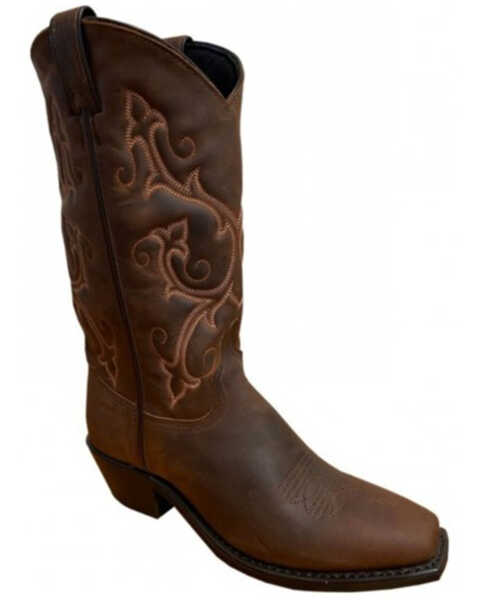 Abilene Women's Soft Cowhide Performance Western Boots - Square Toe , Brown, hi-res