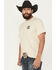 Image #4 - Bucking Chutes Men's Wanna Dance Short Sleeve Graphic T-Shirt, Sand, hi-res