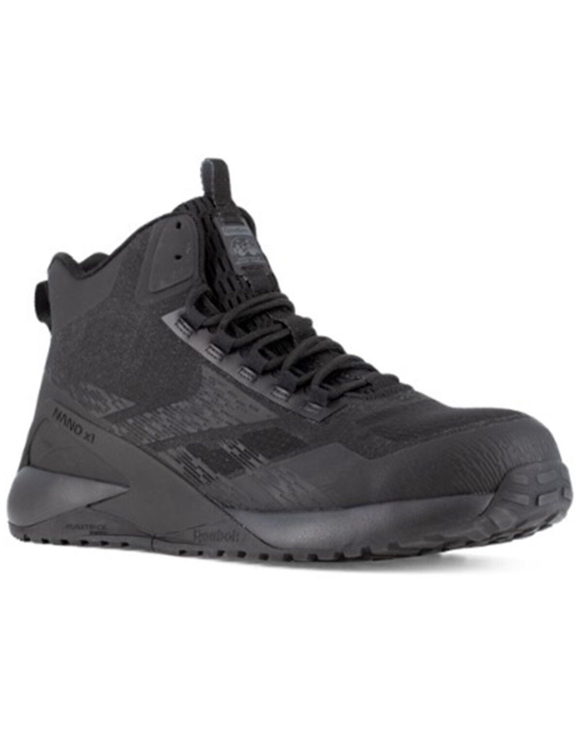 Image #1 - Reebok Men's Nano X1 Adventure Athletic Work Shoes - Composite Toe, Black, hi-res
