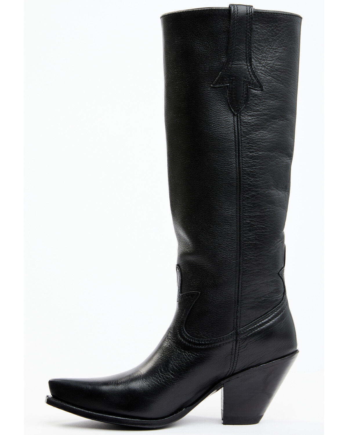 Image #3 - Sendra Women's Diana Slouch 15" Pull On Western Boots - Snip Toe, Black, hi-res
