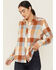 Image #1 - Idyllwind Women's Coppell Plaid Print Long Sleeve Snap Western Shirt, Yellow, hi-res