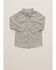 Image #1 - Wrangler Infant Boys' Conversational Print Long Sleeve Snap Stretch Western Shirt, Olive, hi-res