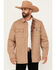 Image #1 - Wrangler Men's Reversible Quilted Shirt Jacket, Beige, hi-res