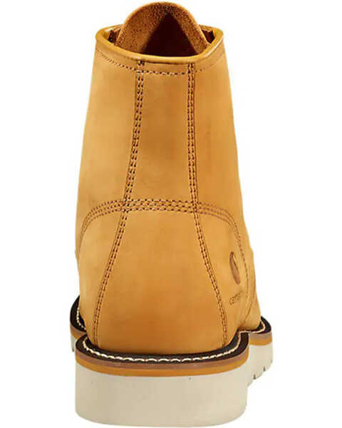 Image #4 - Carhartt Women's 6" Wedge Work Boots - Moc Toe, Wheat, hi-res