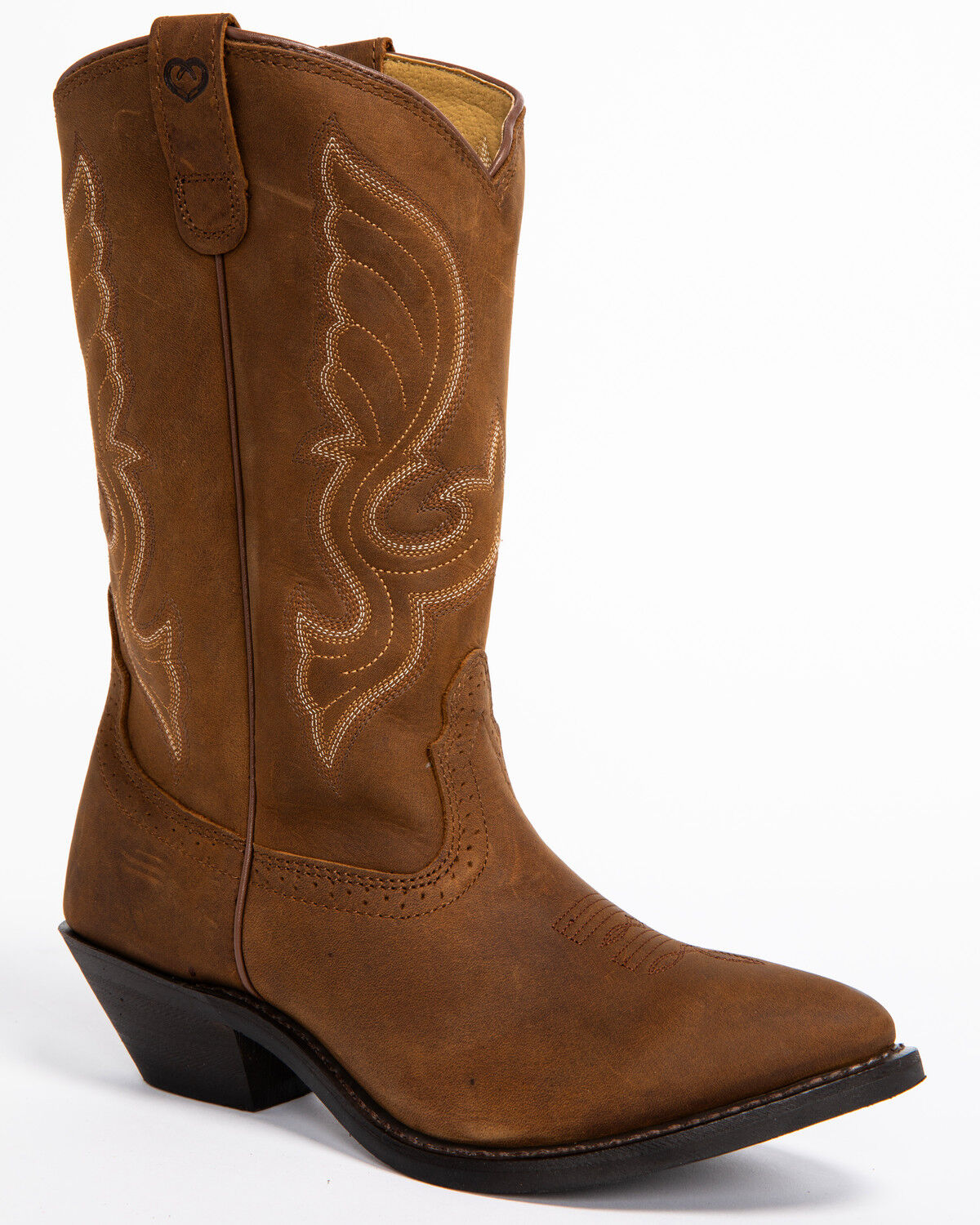 Image #1 - Shyanne Women's Donna Embroidered Leather Western Boots - Round Toe, , hi-res