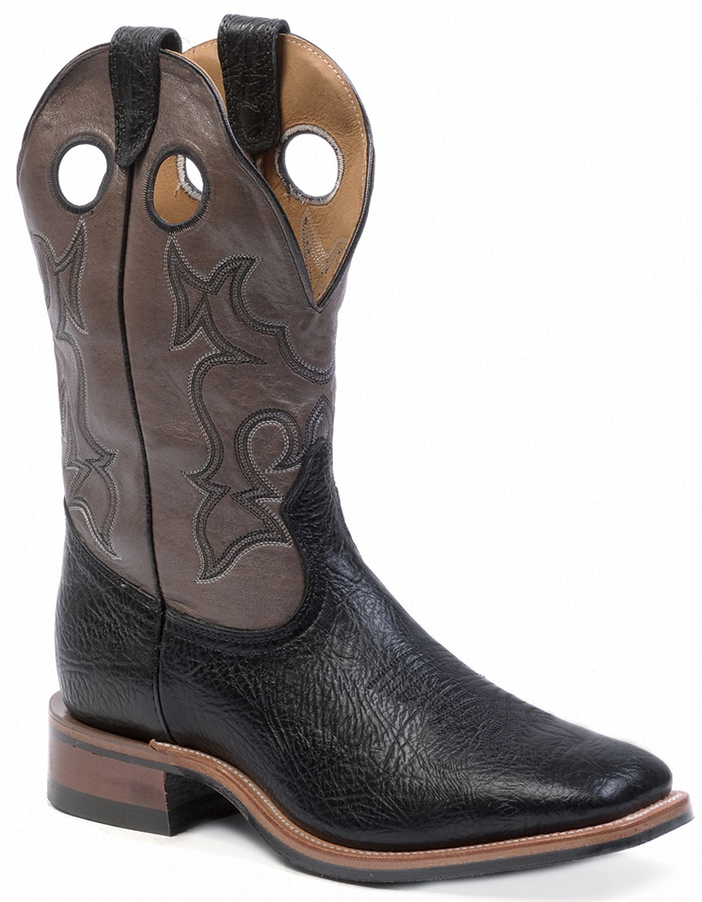 Boulet Cowboy Boots - Square Toe, Black, hi-res