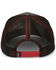 Justin Men's Gray Camo & Red Embroidered Logo Mesh-Back Ball Cap , Grey, hi-res