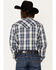 Image #4 - Cody James Men's Trailblazer Large Plaid Print Pearl Snap Western Shirt - Big & Tall , Blue, hi-res