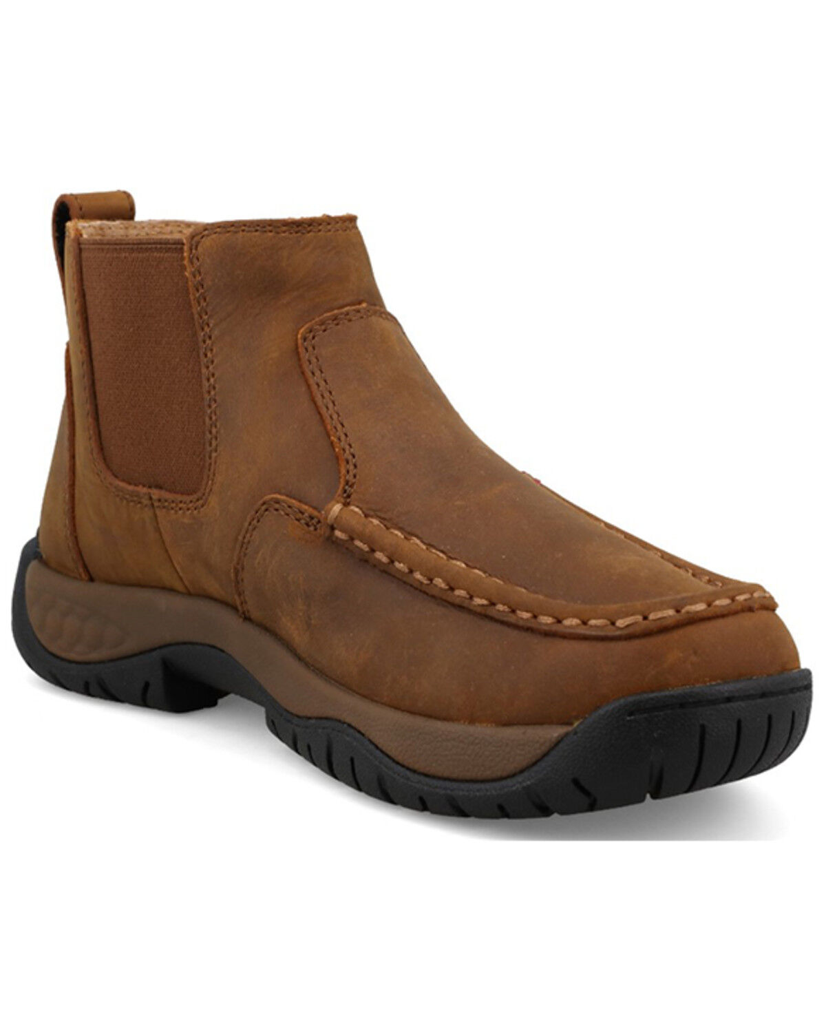 Image #1 - Twisted X Women's 4" All Around Chelsea Work Boots - Soft Toe, Brown, hi-res